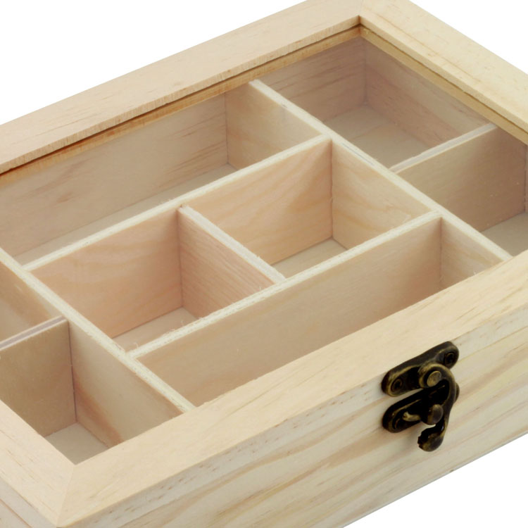Boîte en bois usine de boîte en bois personnalisée usine en vente en gros en gros, couvercle de thé en bois personnalisé Boîte à thé en bois pour cadeau