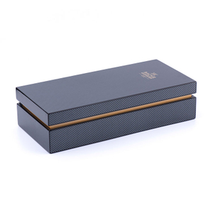 Boîte à vin noir élégant pour les cadeaux et événements personnalisés
