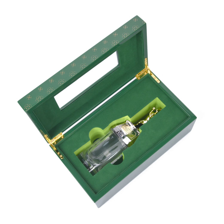 Boîte en bois de parfum de luxe MDF pour bouteille de parfum, boîte de rangement en bois