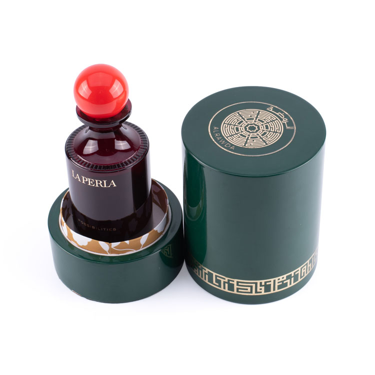 Coffret en bois brillant noir fait sur commande de luxe de parfum avec la serrure