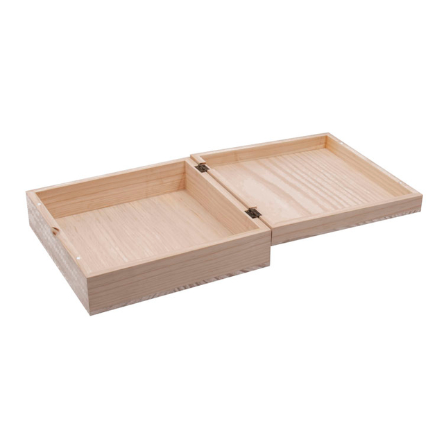 Boîte de balsa de couleur naturelle avec 6 compartiments Sac Caddy en bois Boîte à thé avec couvercle closable