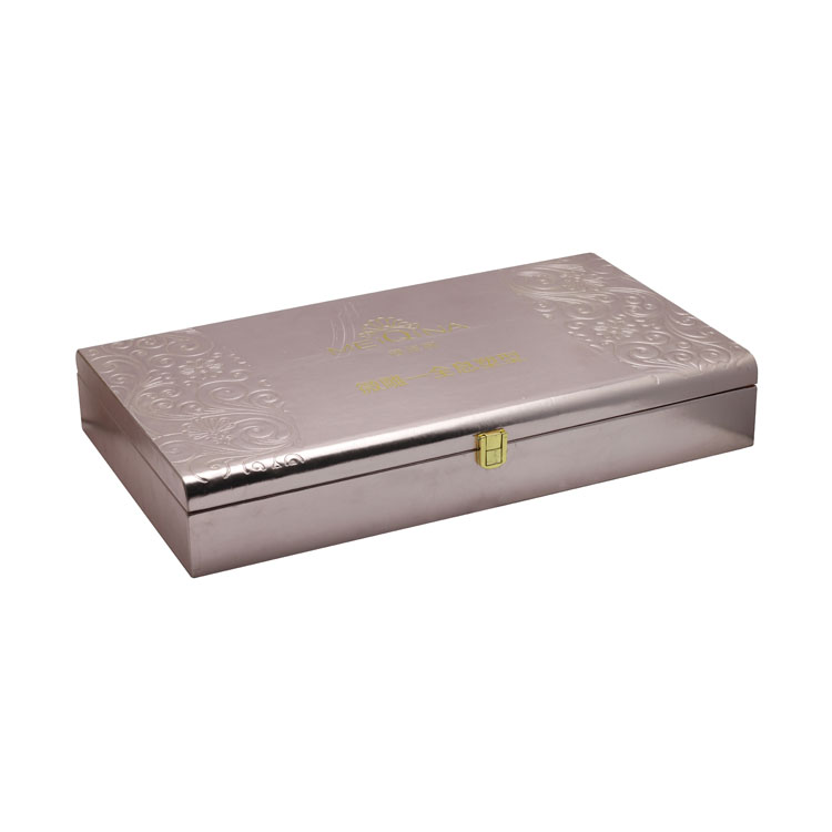 MÉCANIQUE DEUX PLACK PROCHER DU TIRER PLAST PLAST GOLD PU PU Cuir Cosmetic Essential Huile Boîte d'emballage cadeau