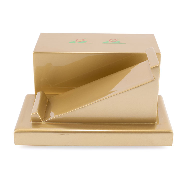 Boîte de parfum de luxe doré brillant Boîte en bois