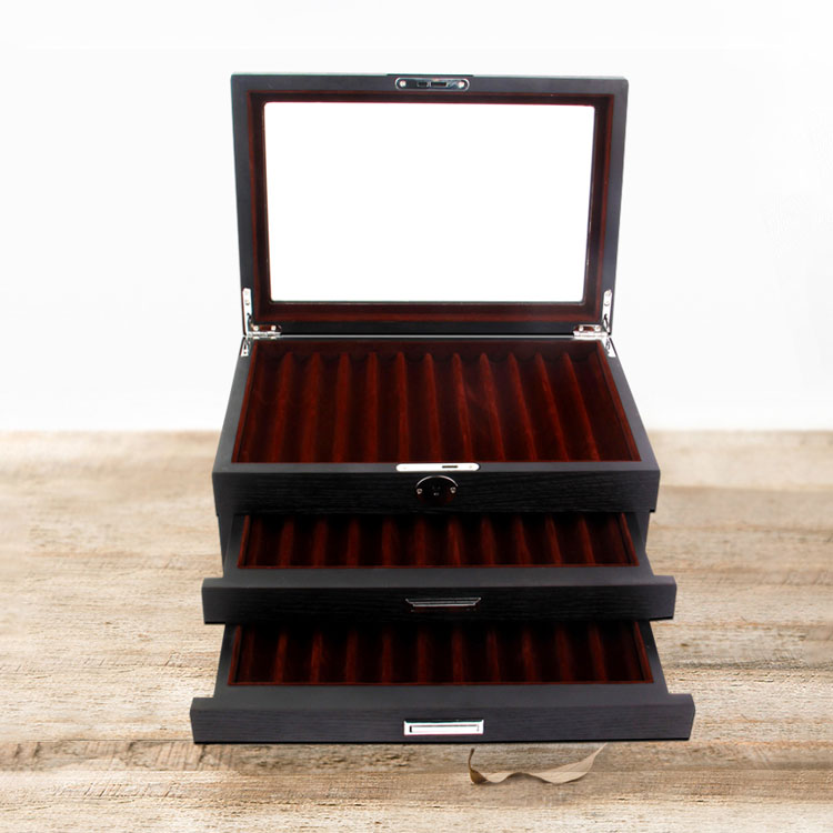 Pour un stylo en bois à haut brillant avec boîte