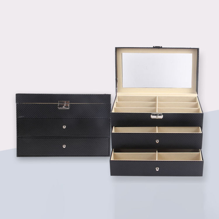 2024 Pu Wood Wood Navy Blue Sunglasses Boîtes d'emballage