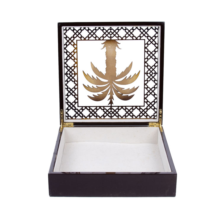 Boîte en bois de palmier spécial Ramadan