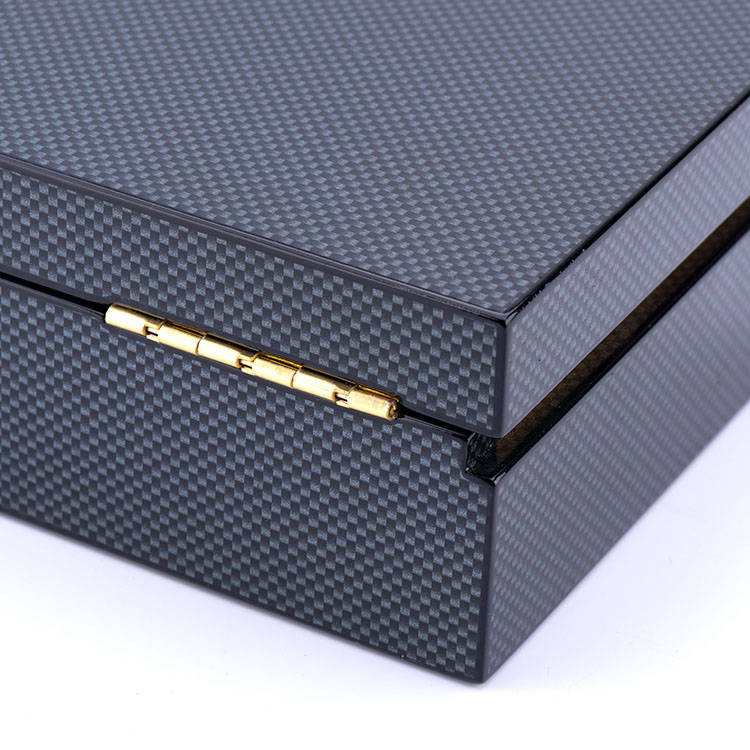 Boîte à vin noir élégant pour les cadeaux et événements personnalisés