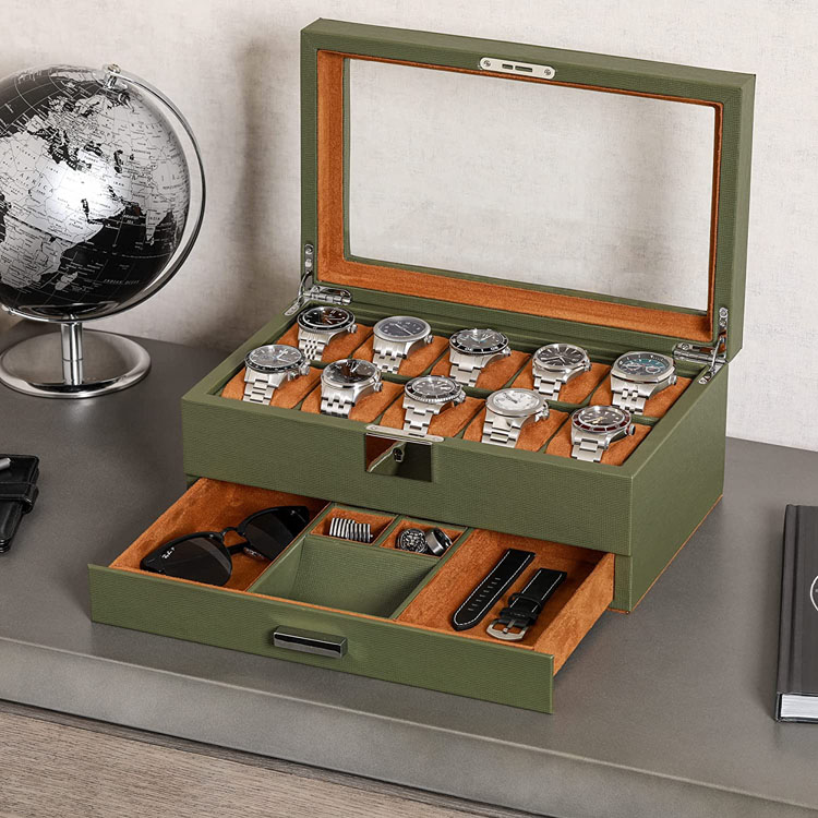 Boîtes de présentation de montre en bois, coffret de montres, boîte de montre en bois de luxe