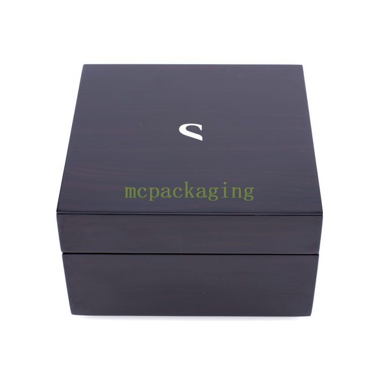 Boîte de montre d'emballage de carton de cadeau de papier de luxe de logo fait sur commande