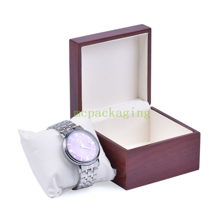 Boîte en bois personnalisée en usine, Logo personnalisé de luxe, boîte d'emballage de montre en bois personnalisée, boîte en bois