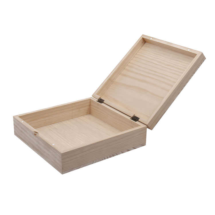 Boîte de balsa de couleur naturelle avec 6 compartiments Sac Caddy en bois Boîte à thé avec couvercle closable