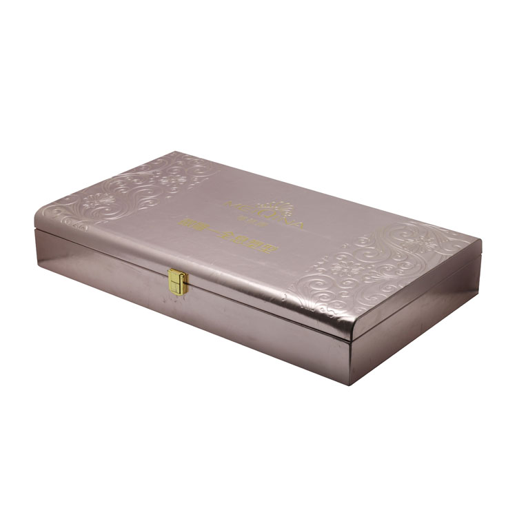 MÉCANIQUE DEUX PLACK PROCHER DU TIRER PLAST PLAST GOLD PU PU Cuir Cosmetic Essential Huile Boîte d'emballage cadeau