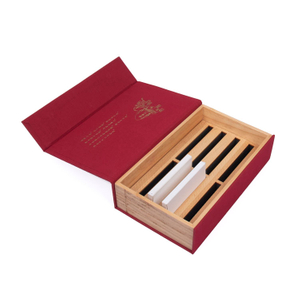 Boîtes de bijoux à vin de prix compétitif Miroir en vrac Miroir Red Line en boucle de pins Enveloppe de pins Coffre-cadeau Coffre-cadeau