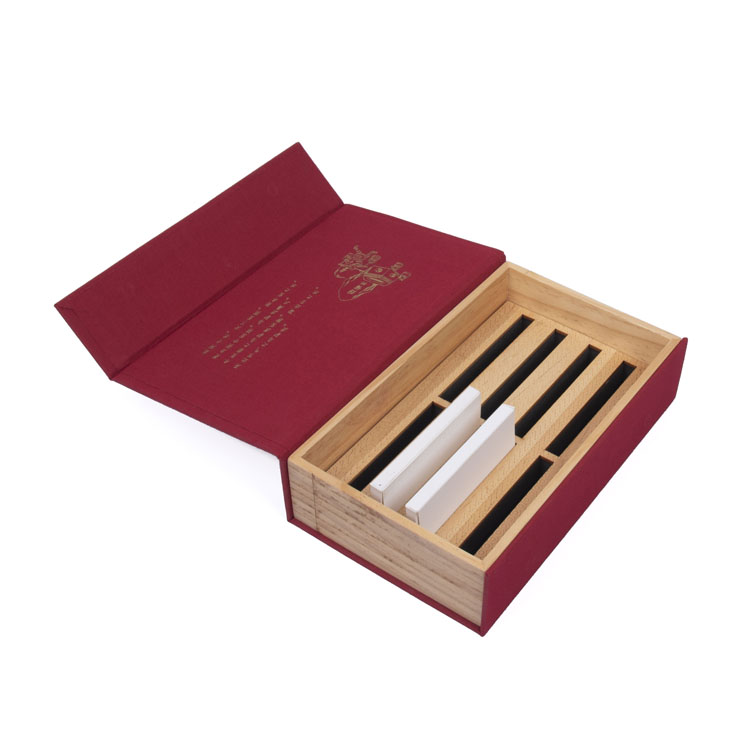 Boîtes de bijoux à vin de prix compétitif Miroir en vrac Miroir Red Line en boucle de pins Enveloppe de pins Coffre-cadeau Coffre-cadeau