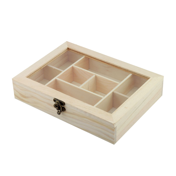 Boîte en bois usine de boîte en bois personnalisée usine en vente en gros en gros, couvercle de thé en bois personnalisé Boîte à thé en bois pour cadeau