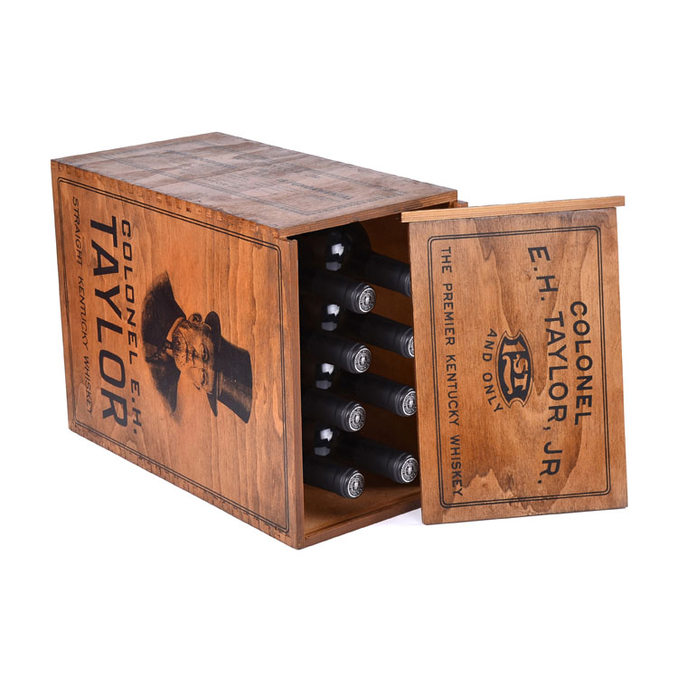 Tag Fourth Clamhell Windows Barels Blackbeard's Hinges Bar Glossi US Based Warehouse Shopping Boîte de vin en bois