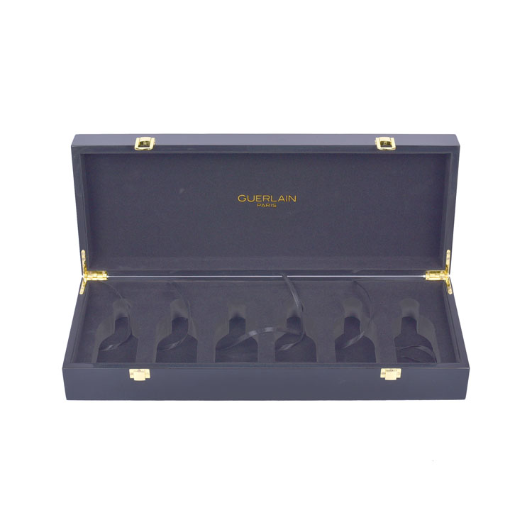 Black Two Two Seven-Charge Hinges Perfume Box Packaging