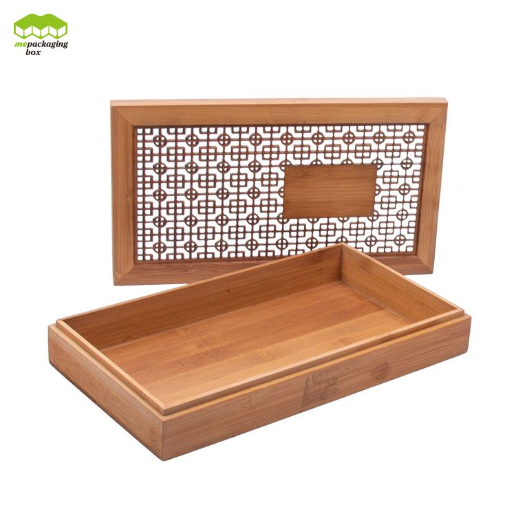 Boîte cadeau Bamboo Clean Bamboo Clean Clear Luxury avec couvercle pour bijoux