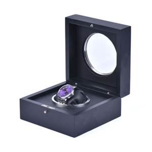 Boîte de montre personnalisée carrée unique faite à la main de mode de haute qualité avec boîte d'emballage en bois de fenêtre