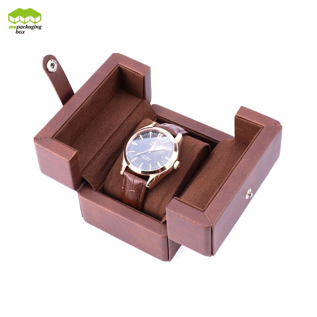 Boîte de montre personnalisée avec logo OEM de luxe, boîte d'emballage cadeau pour montre automatique