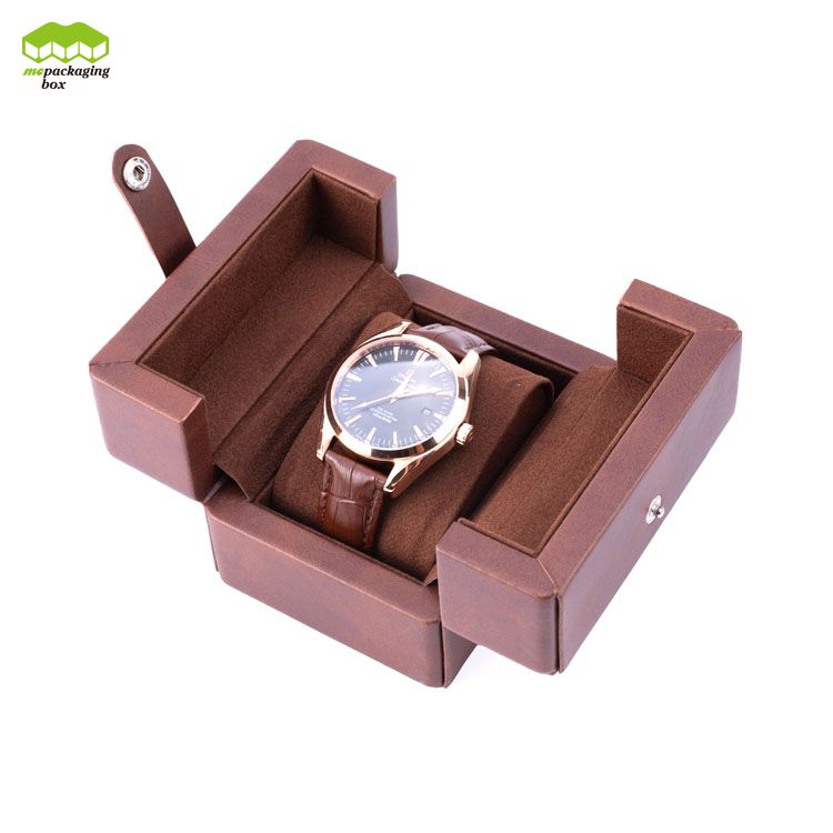Boîte de montre personnalisée avec logo OEM de luxe, boîte d'emballage cadeau pour montre automatique