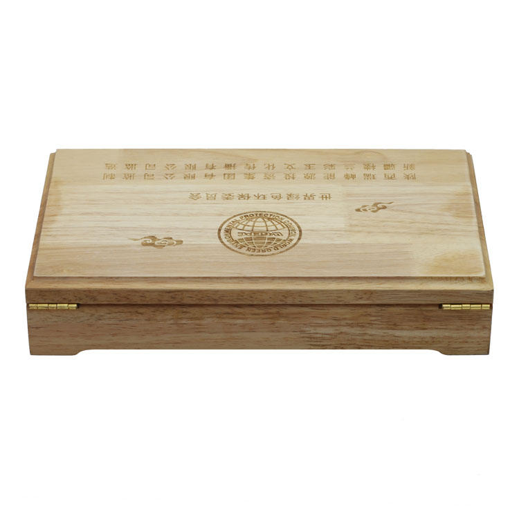 Boîte d'emballage de fromage en bois naturel de forme de coeur en gros bon marché Rectangle en bois naturel