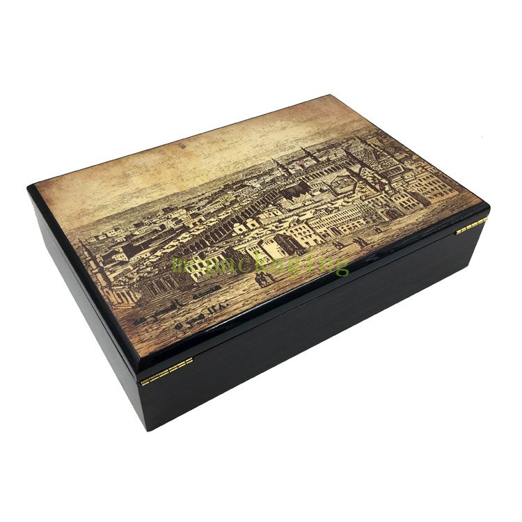 KSA JEDDAH Saison en bois Boîte en bois personnalisée Saudi Arabe High Blow Date Date Date pour cadeau