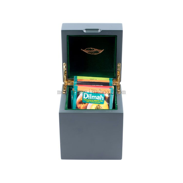 Vide haut cylindre rond Blanc Matte noir double couvercle étanche à air étanche boîte à thé