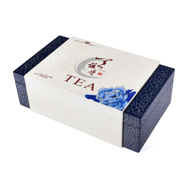 Boîte à thé en bois carré à thé