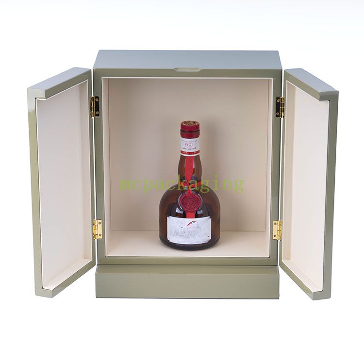 Boîte de support de vin en bois noir et blanc en détresse Penfolds boîte à vin en bois boîte-cadeau de vin en bois Royaume-Uni