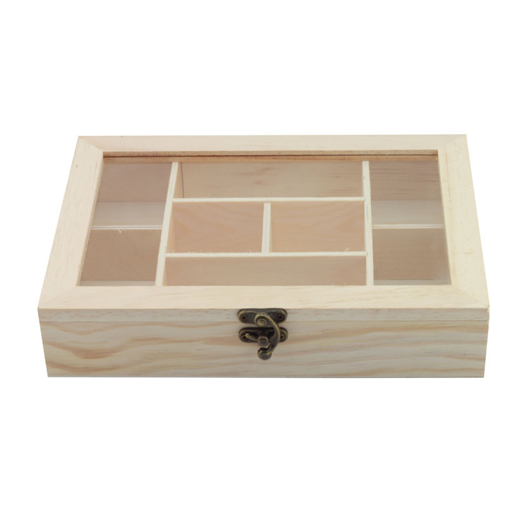 Boîte en bois usine de boîte en bois personnalisée usine en vente en gros en gros, couvercle de thé en bois personnalisé Boîte à thé en bois pour cadeau