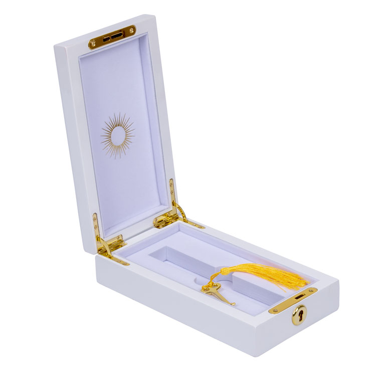 Boîte de parfum blanc pur doux de mariage