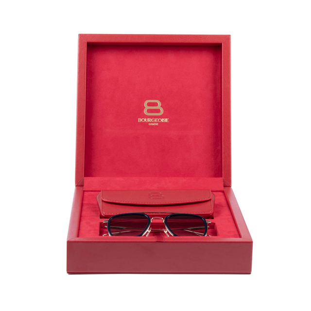 Coffret cadeau de lunettes de soleil en cuir nouvellement conçues