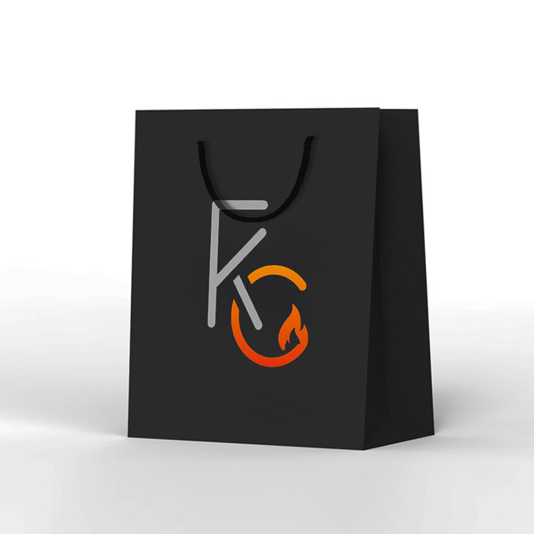 Poignée de ruban de luxe Emballage de boutique d'achat de boutiques Sacs-cadeaux en papier d'euro imprimés personnalisés avec logo