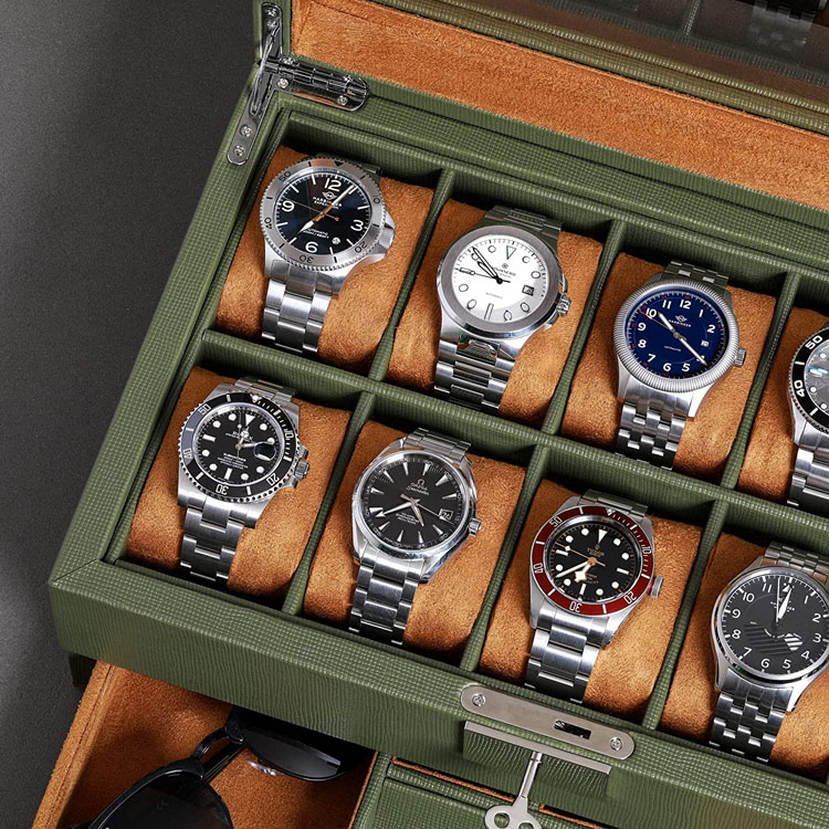 Boîtes de présentation de montre en bois, coffret de montres, boîte de montre en bois de luxe