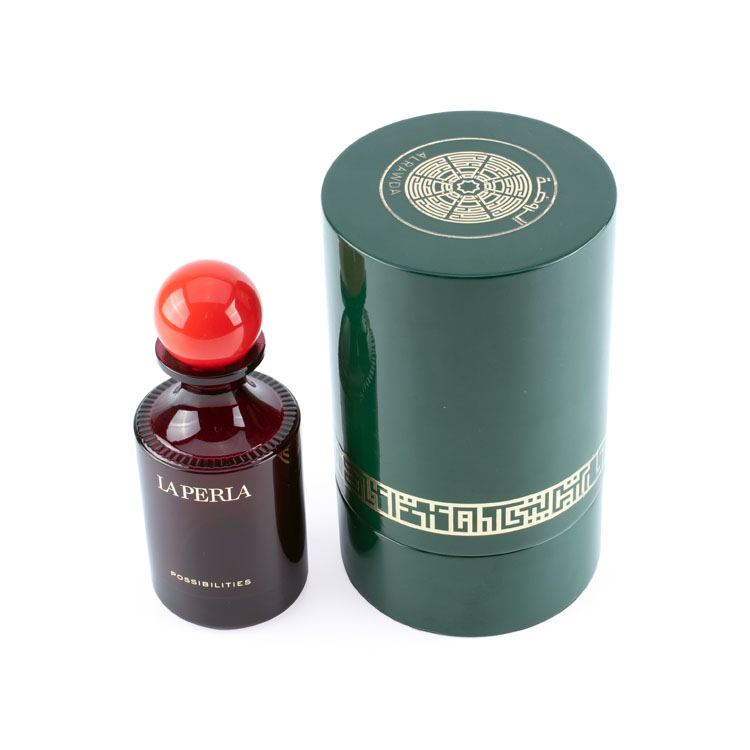 Coffret en bois brillant noir fait sur commande de luxe de parfum avec la serrure