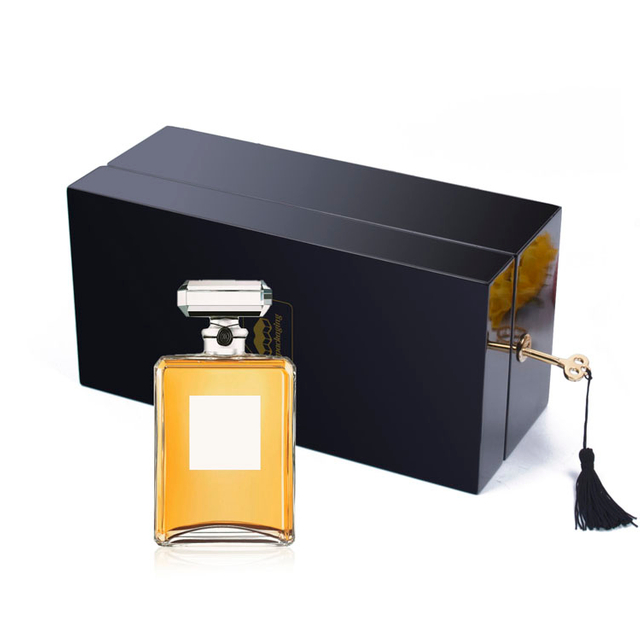 Grande boîte en bois de luxe faite sur commande de paquet de souvenir de mémoire en vrac avec la serrure