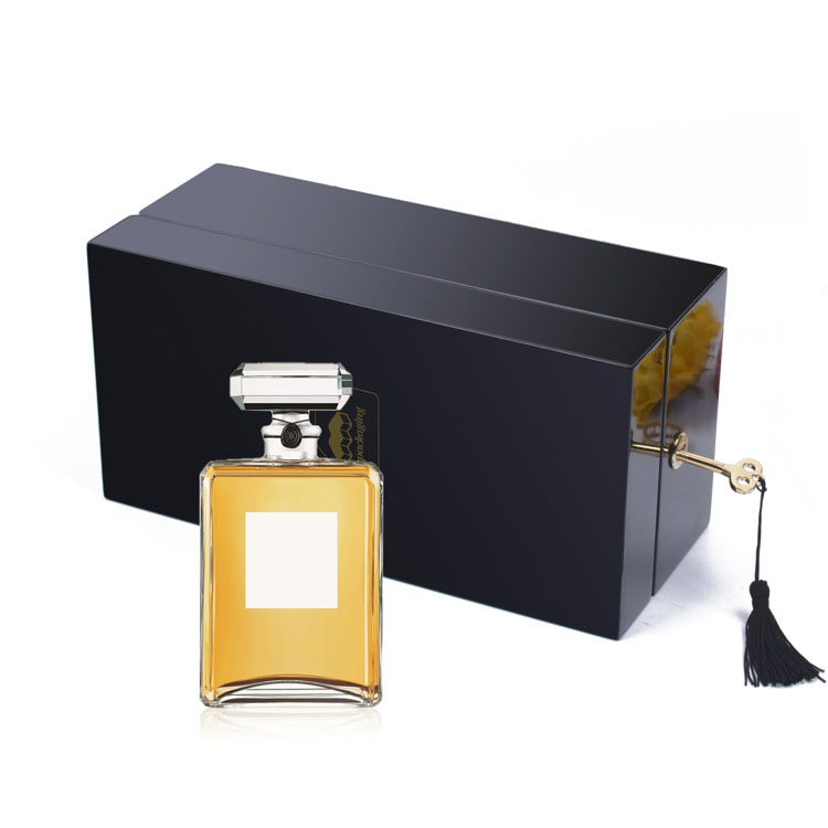 Grande boîte en bois de luxe faite sur commande de paquet de souvenir de mémoire en vrac avec la serrure