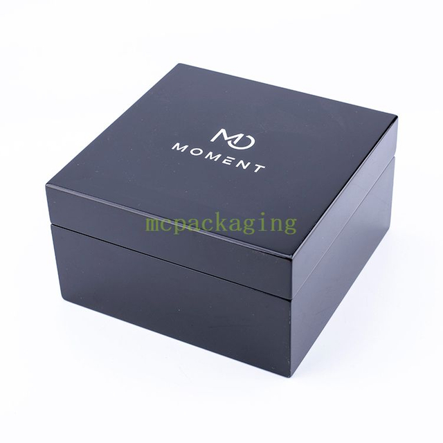 Boîte d'emballage d'emballage de montres en bois d'hommes faits sur commande de luxe en gros pour le cadeau