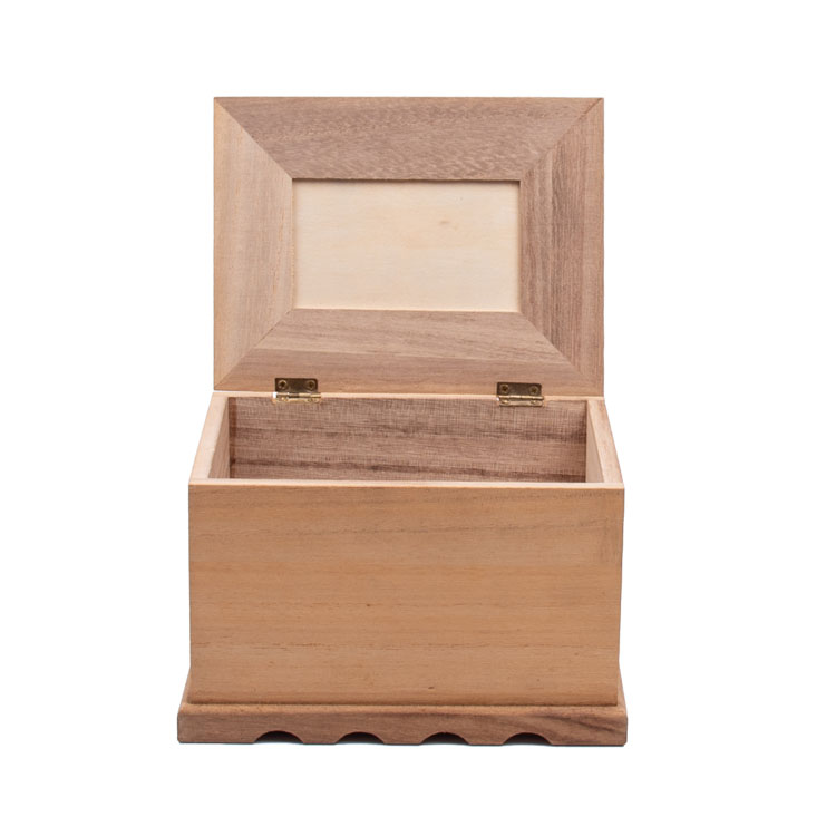 Pine Pine Paulownia Boîte d'emballage cadeau en bois Boîte en bois Balsa
