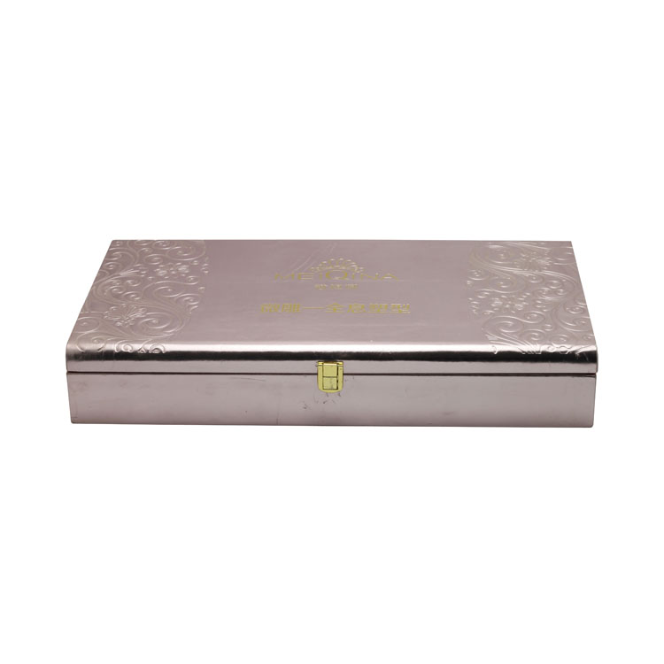 MÉCANIQUE DEUX PLACK PROCHER DU TIRER PLAST PLAST GOLD PU PU Cuir Cosmetic Essential Huile Boîte d'emballage cadeau