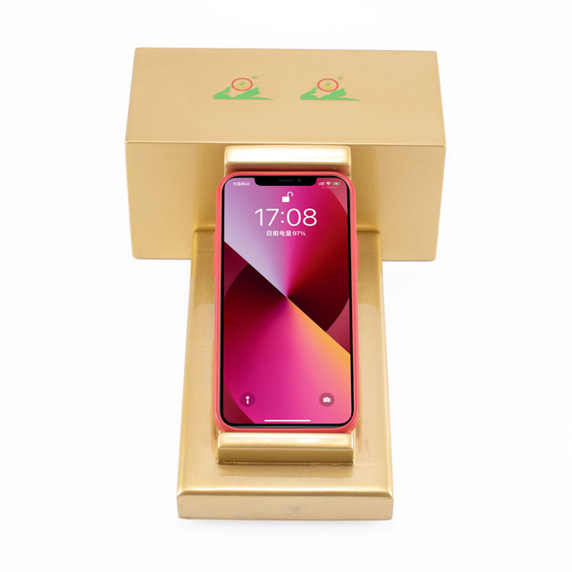 Boîte de parfum de luxe doré brillant Boîte en bois