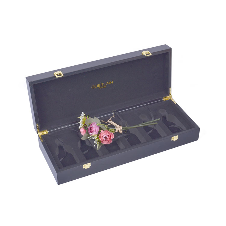 Black Two Two Seven-Charge Hinges Perfume Box Packaging