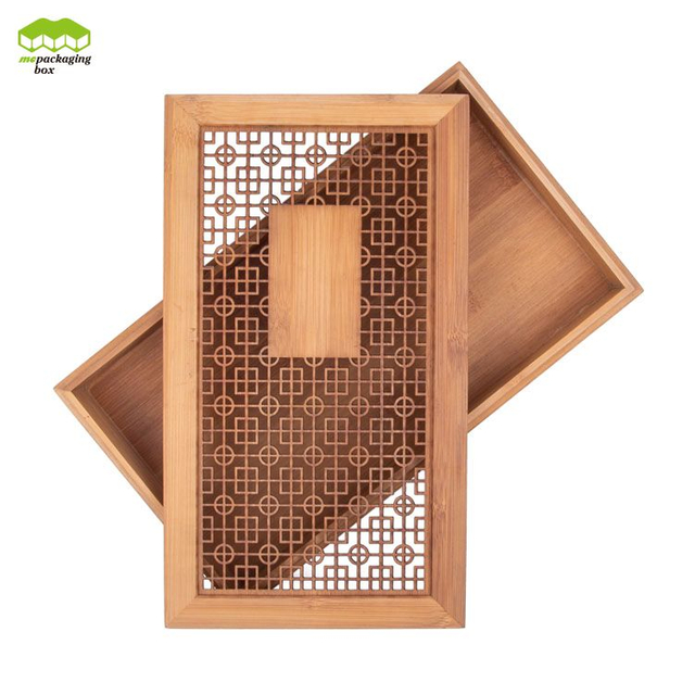 Boîte cadeau Bamboo Clean Bamboo Clean Clear Luxury avec couvercle pour bijoux