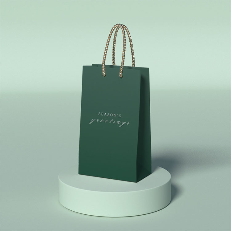 Logo de marque personnalisé luxe papier noir emballage de vêtements cadeau sac à provisions Paperbag