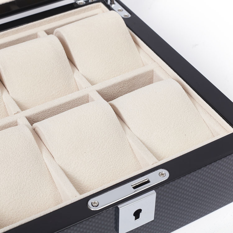 Enrouleur de montres en bois respectueuse de l'environnement avec fibre de carbone