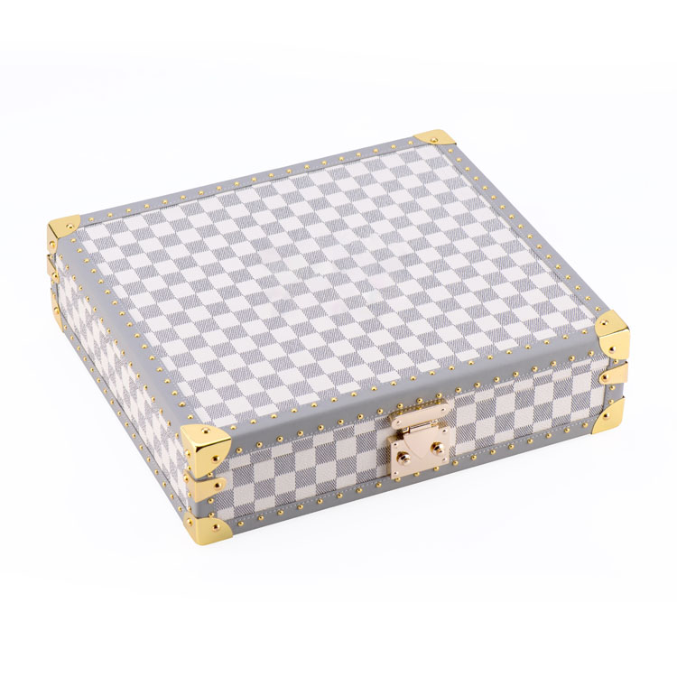 Machine diffuseur de roseaux étiquette en bois cuir acrylique rose bataille expédition Piano laque boîte de parfum en bois