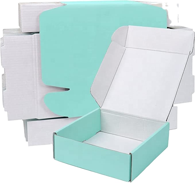 Boîtes d'expédition rose logo personnalisées pour sweats à capuche Boîte à cartons ondulés pliables