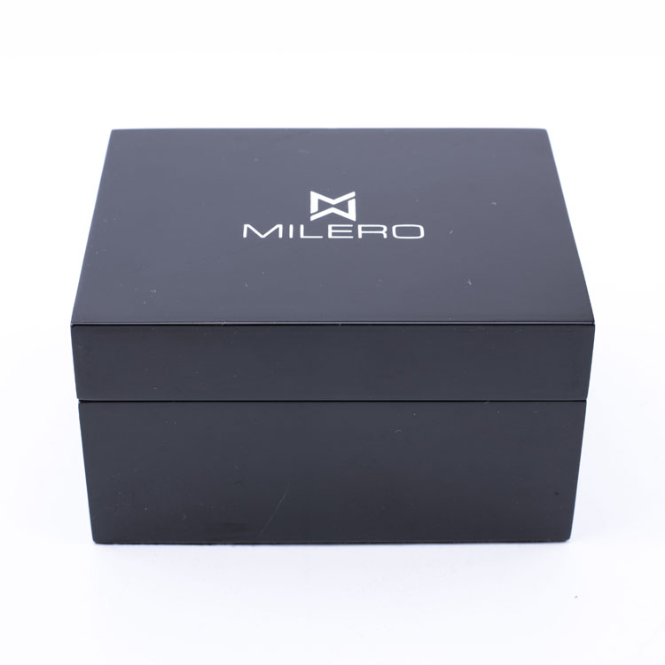 Boîte d'emballage de montre en bois avec logo personnalisé de luxe OEM, en stock, pour cadeau