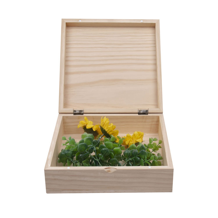 Boîte de balsa de couleur naturelle avec 6 compartiments Sac Caddy en bois Boîte à thé avec couvercle closable